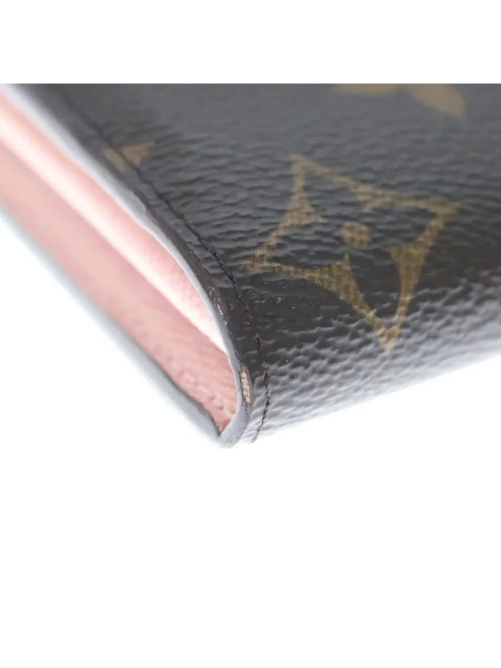 Louis Vuitton Monogram Portefeuille Sarah Wallet Brown Pink